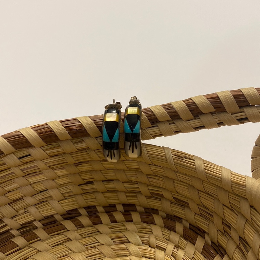 Sterling Silver Half Hoop Earrings